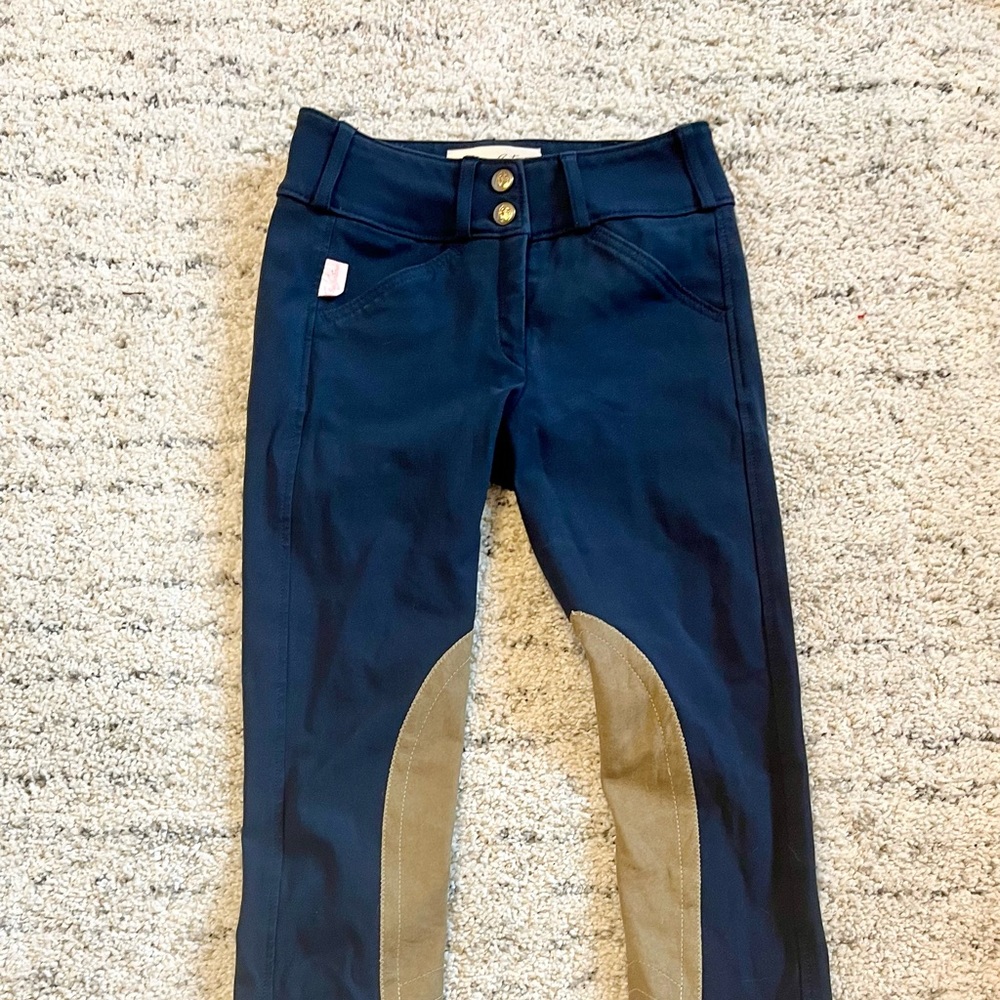 Tailored Sportsman kids girls jodhpurs size 10 navy blue